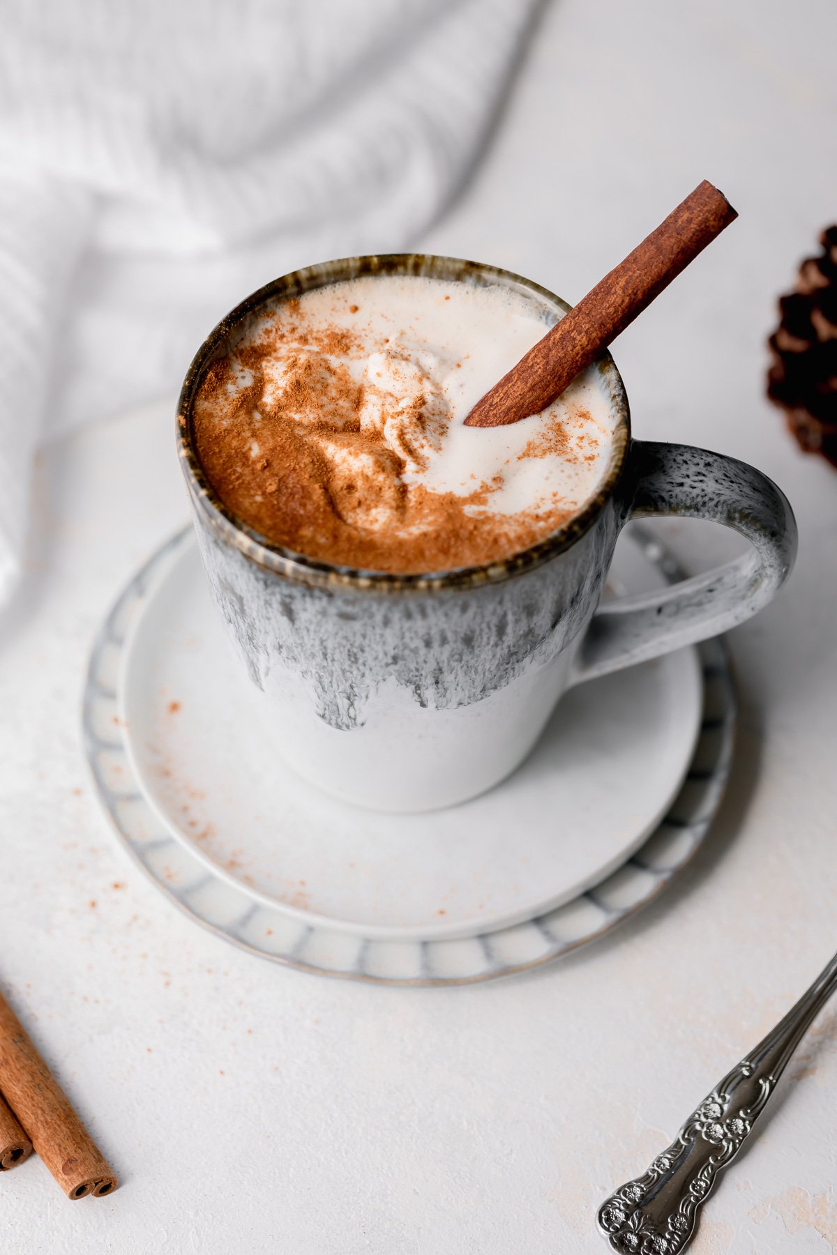Cinnamon Dolce Latte with Maple Whipped Cream Fanciful Eats