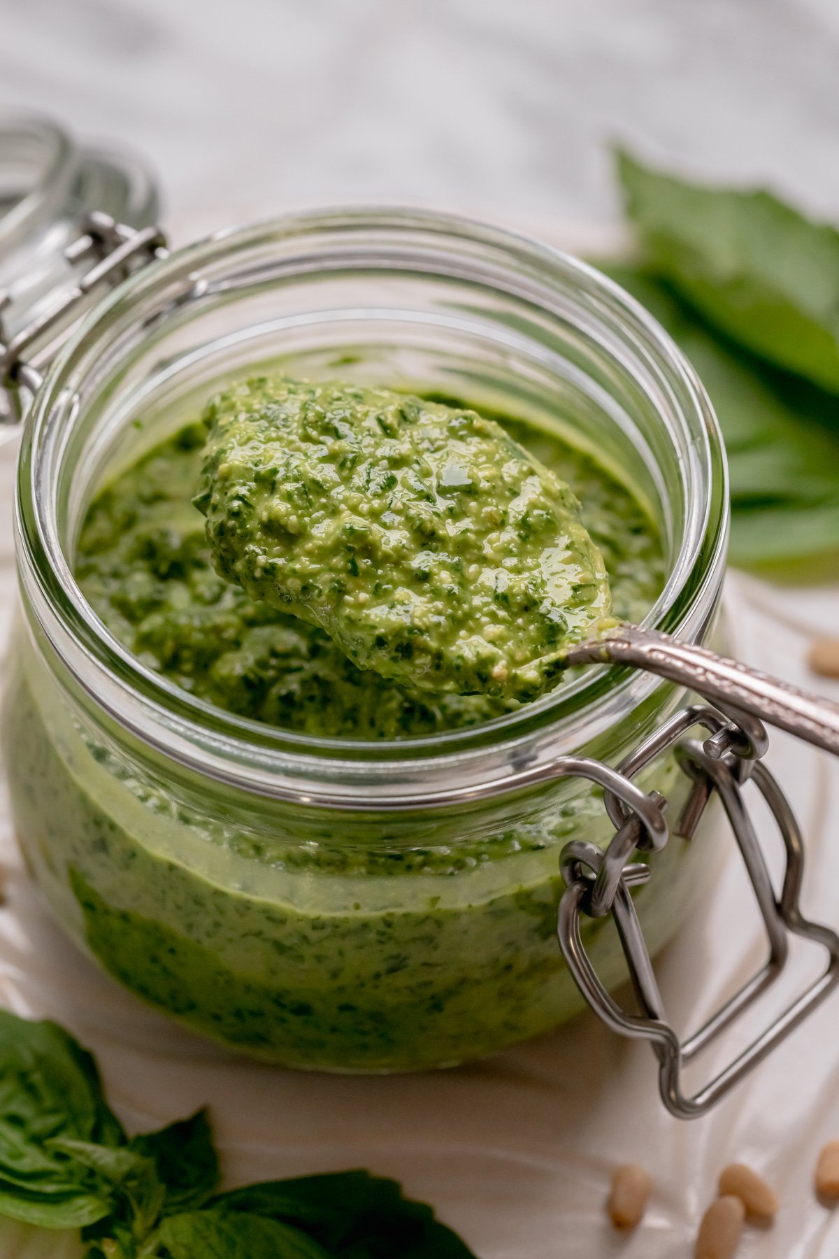 Homemade Pesto - Fanciful Eats