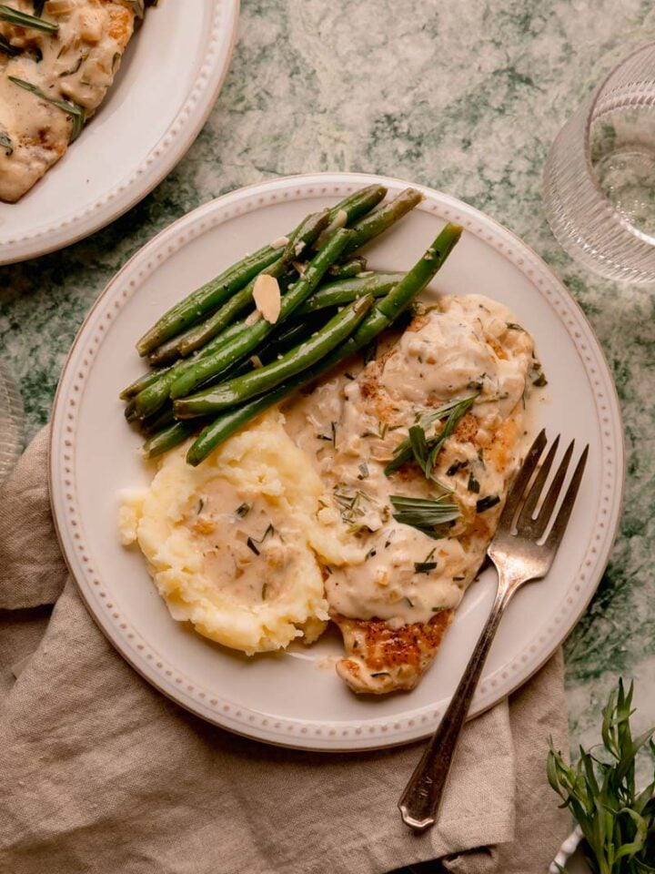 Creamy Tarragon Chicken.
