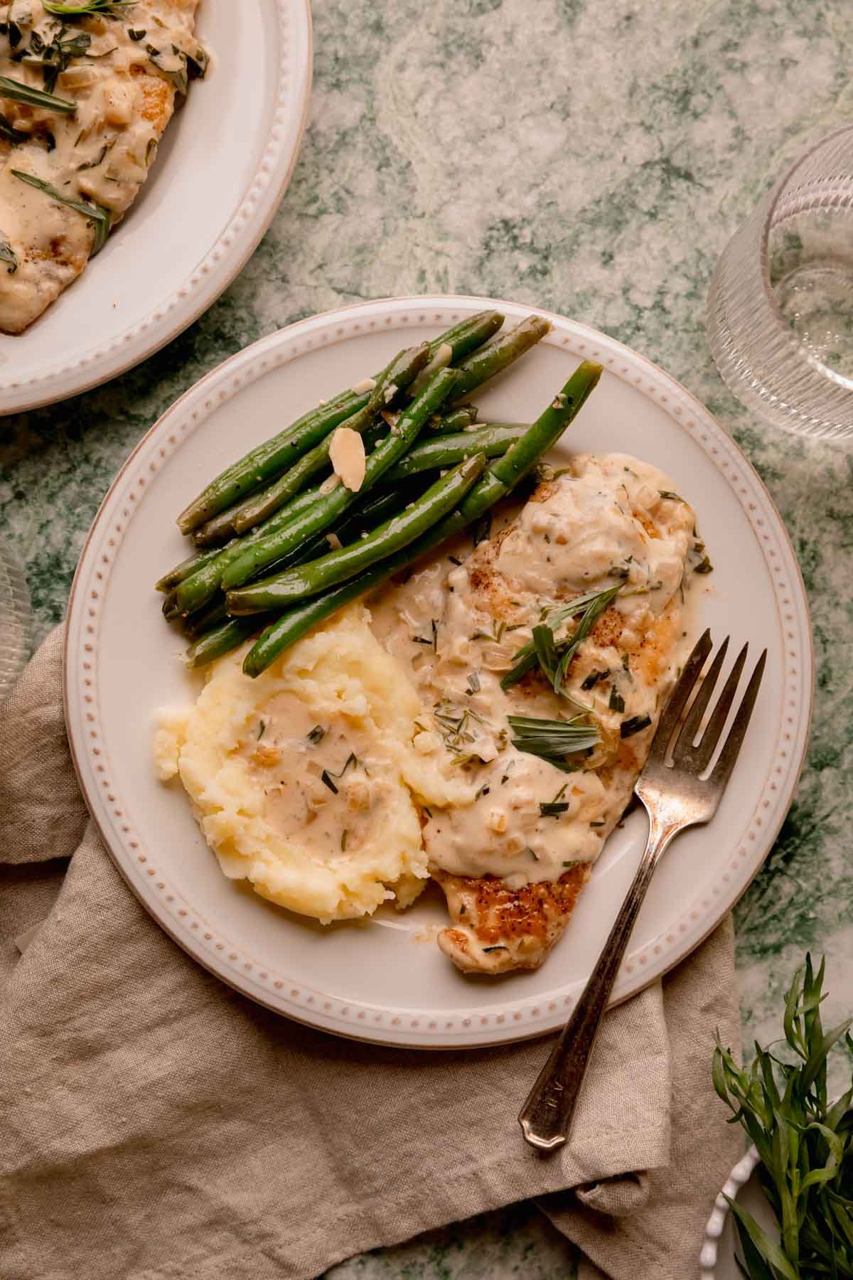 Creamy Tarragon Chicken.