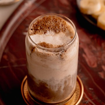 Roasted Banana Hojicha Latte.