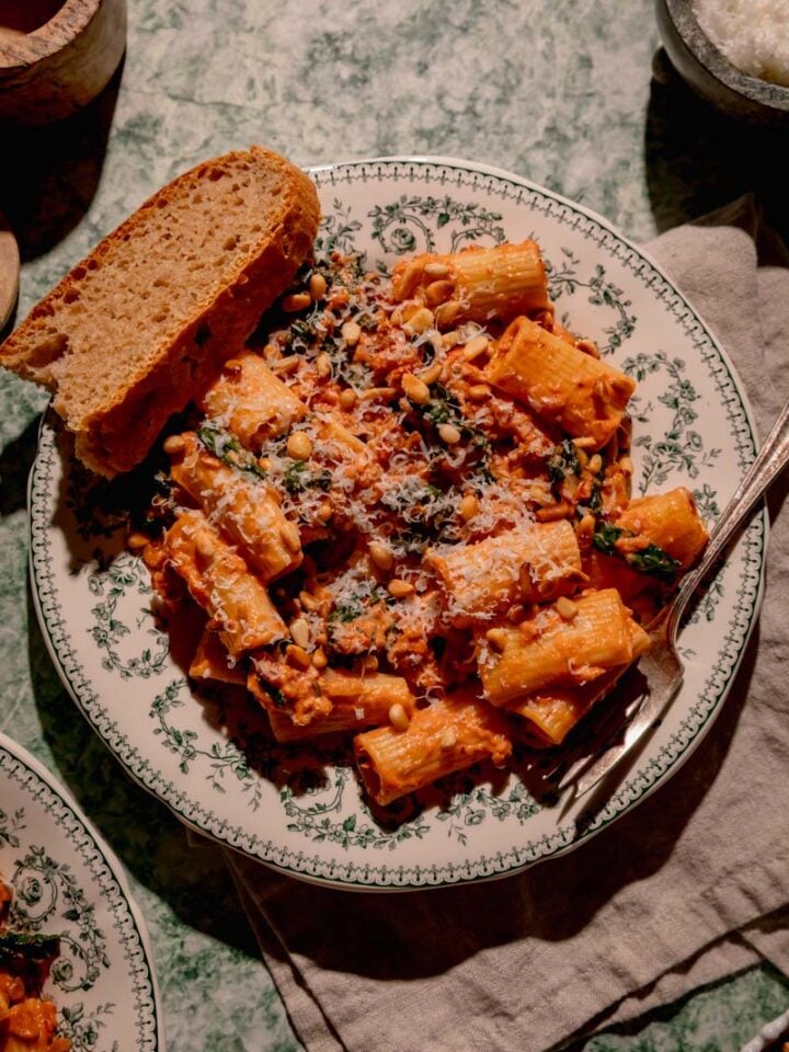 Spicy Sausage and Fennel Rigatoni.