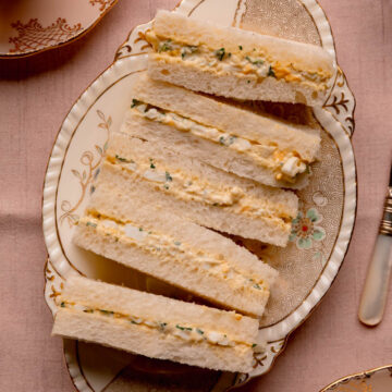 Egg Salad Tea Sandwiches.