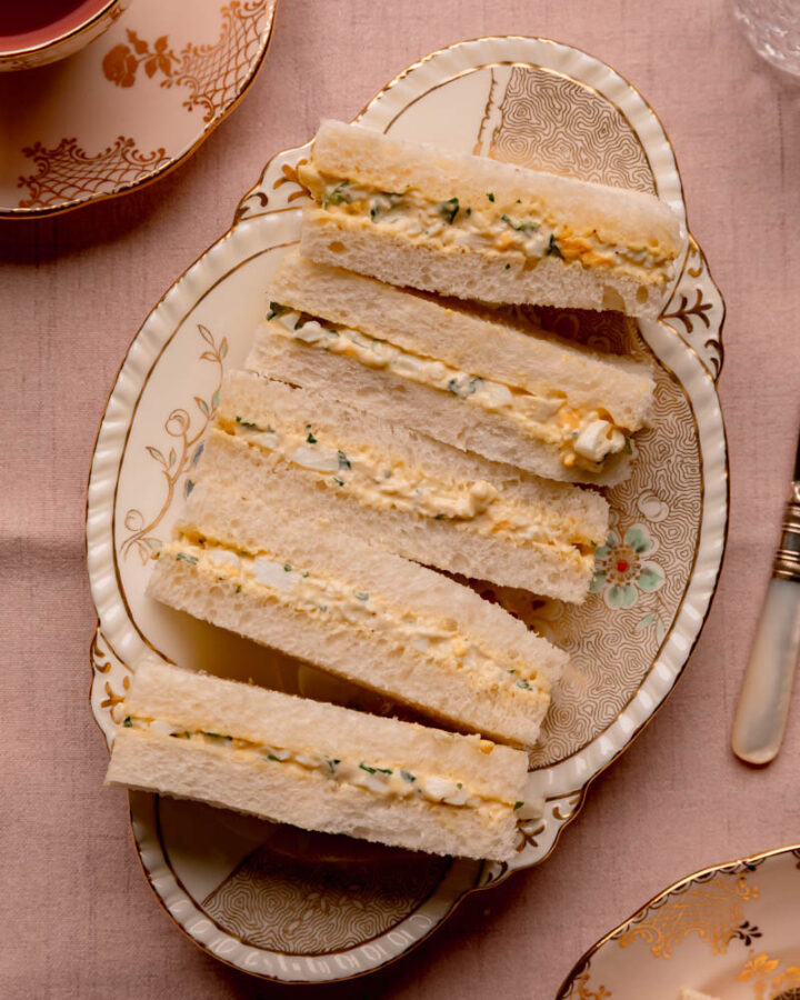 Egg Salad Tea Sandwiches.