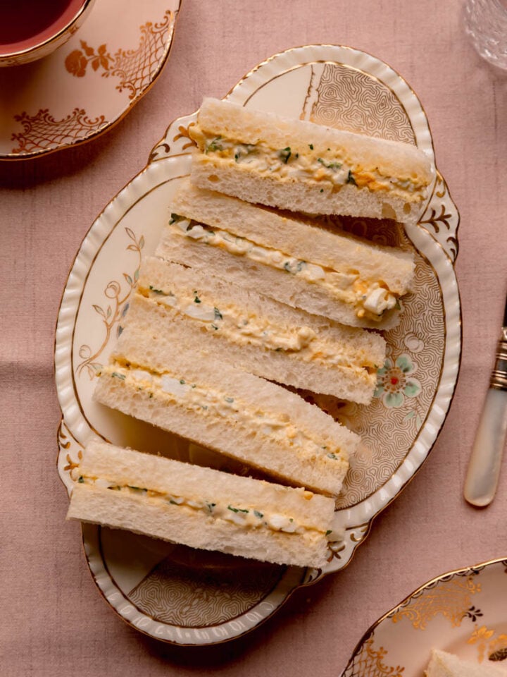 Egg Salad Tea Sandwiches.