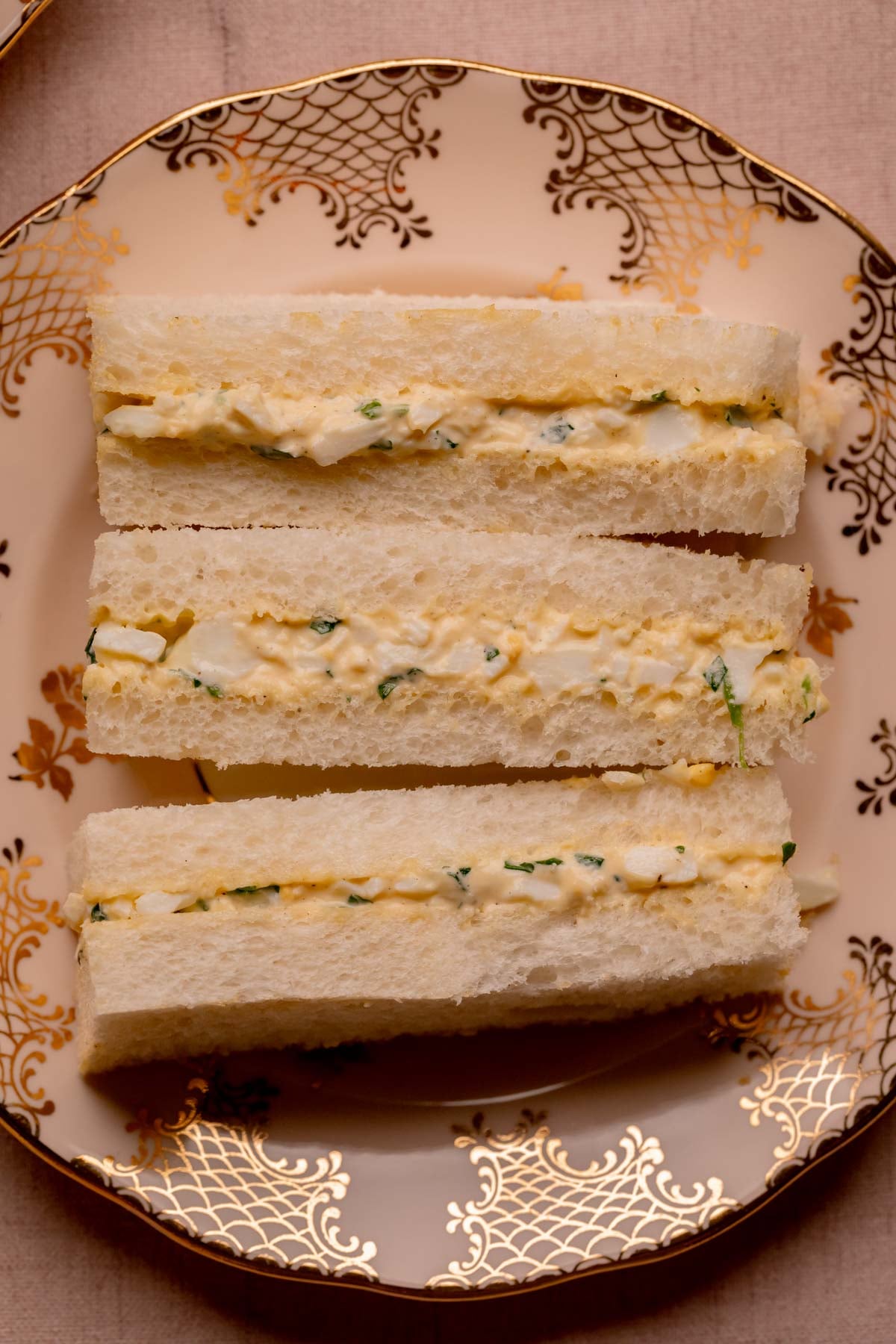 Egg Salad Tea Sandwiches.