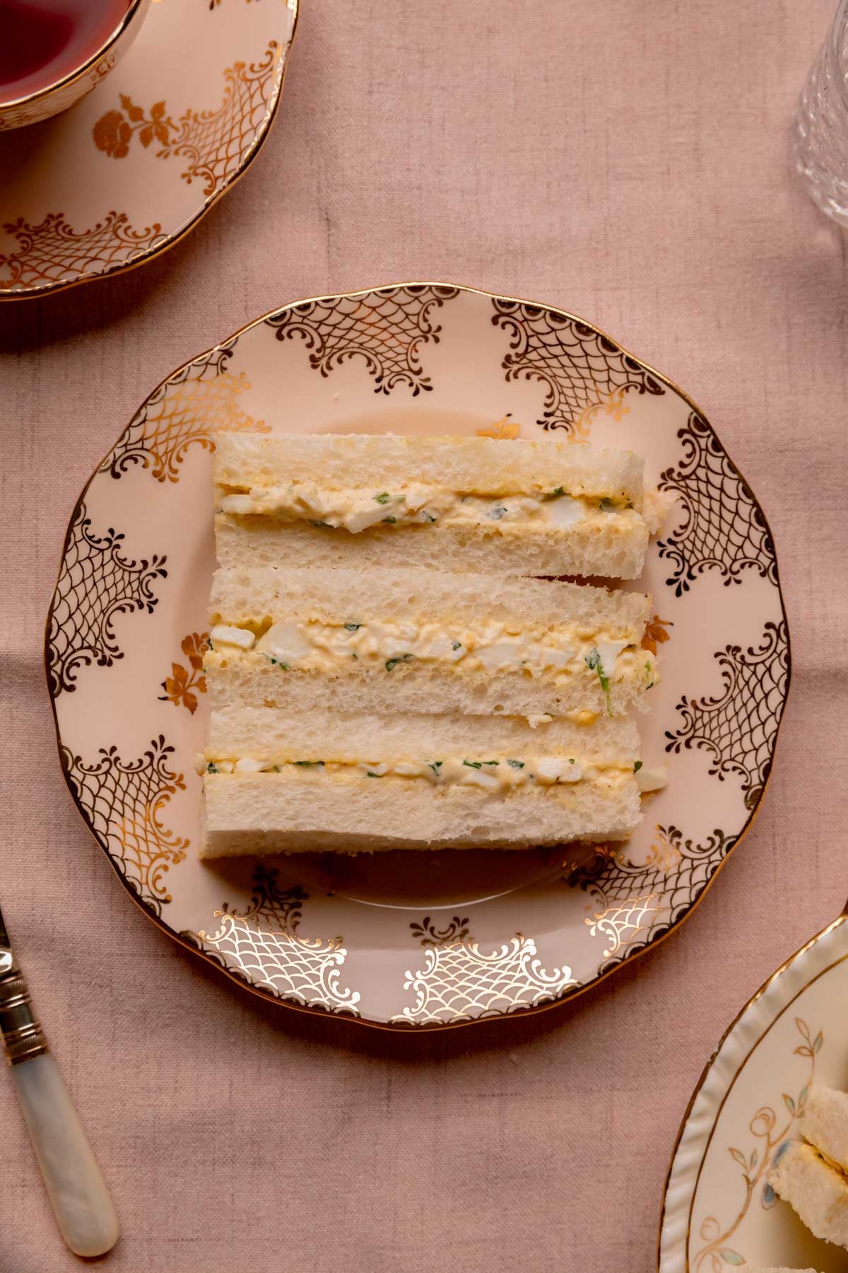 Egg Salad Tea Sandwiches.
